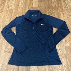 Navy small under armor heat gear 1/4 zip.